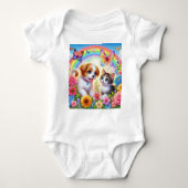 Schattige/grillig puppy/kitten regenboog romper (Voorkant)