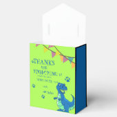 Schattige Groen Blauw Dinosaurus Theme Verjaardags Bedankdoosjes (Geopend)