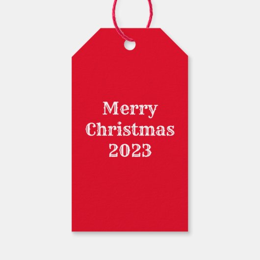 Schattige Groen en Rood Gestreept Ontwerp Enig Ini Cadeaulabel (Achterkant)