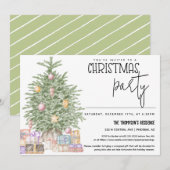 Schattige groen kerstfeest kerstfeest kerstboom ca kaart (Voorkant / Achterkant)