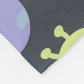 Schattige groene Aliens Space verzendt UFO-Kindere Fleece Deken (Hoek)