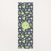 Schattige groene Aliens Space verzendt UFO-Kindere Yogamat (Voorkant)