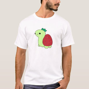 Schattige groene blozende aardbei schildpad Klassi T-shirt