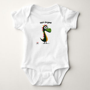 Schattige Groene Dinosaurus Stijl voor Kinderen Romper