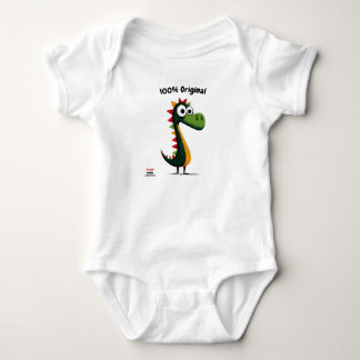Schattige Groene Dinosaurus | Stijl voor Kinderen Romper