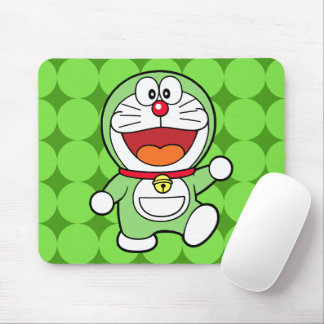 Schattige Groene Mini Doraemon Anime Muismat