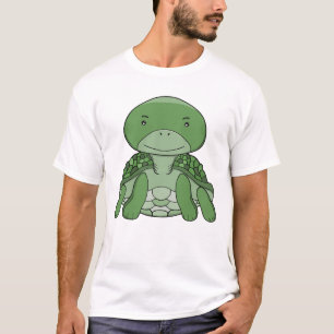Schattige Groene Schildpad Adorable Kawaii Zee Die T-shirt