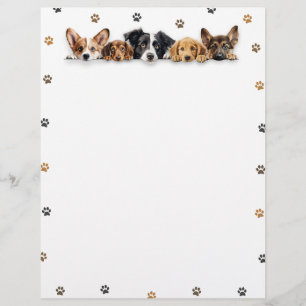 Schattige groep honden Briefpapier