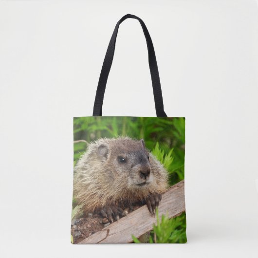 Schattige Groundhog Woodchuck Draagtas (Voorkant)