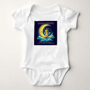 Schattige Guardian Angel Cherub en Moon Expression Romper