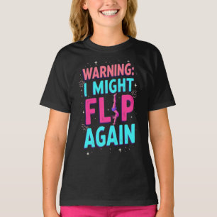 Schattige gymnastiekkunst voor meisjes, kinderen, t-shirt