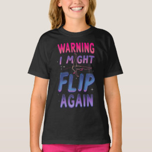 Schattige gymnastiekkunst voor meisjes, kinderen, t-shirt
