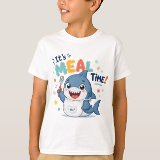 Schattige Haai Het Is Eet Tijd T-shirt