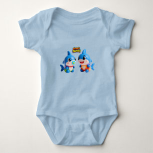 Schattige Haaienfamilie 3D Cartoon Karakter Kawaii Romper