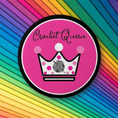 Schattige Haak Koningin Gift Ronde Button 5,7 Cm