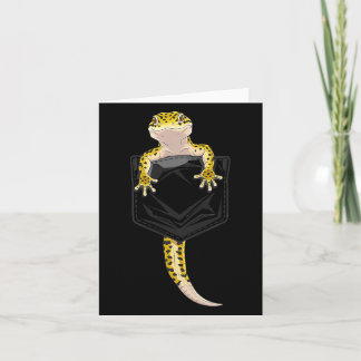 Schattige Hagedis Reptiel Luipaardgekko Poc Cadeau Kaart