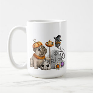 SCHATTIGE HALLOEEN VAN POG DOG OWLS STROMEN TOMB S KOFFIEMOK