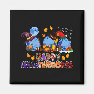 Schattige Hallothanksmas Bowling Halloween Thanksg Magneet