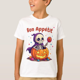 Schattige Halloween baby skelet pompoen T-shirt