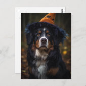 Schattige Halloween Berner Berghond Briefkaart (Voorkant / Achterkant)