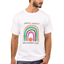 Schattige Halloween Boho Regenboog Familie Matchin