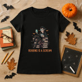 Schattige Halloween cadeau voor bibliothecarissen T-shirt