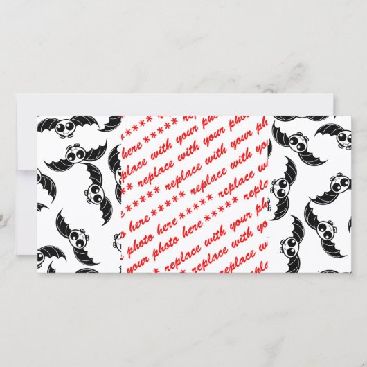 Schattige Halloween Cartoon Vleermuis (Voorkant)