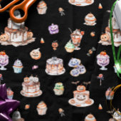Schattige Halloween Dessert Pattern Schort Tissuepapier