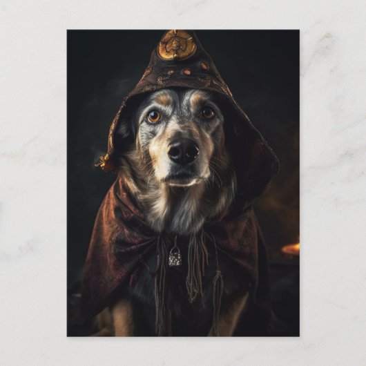 Schattige Halloween Dog Briefkaart (Voorkant)