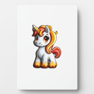 Schattige Halloween Eenhoorn Candy Corn Hoorn Magi Fotoplaat