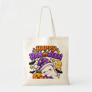 Schattige Halloween Geest Familie Tote Bag