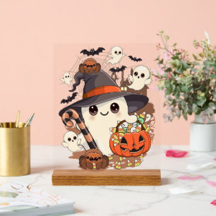 Schattige Halloween Geest Kawaii Stijl Acryl Bord