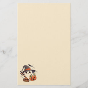 Schattige Halloween Geest Kawaii Stijl Briefpapier