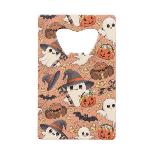 Schattige Halloween Geest Kawaii Stijl Kredietkaart Flessenopener