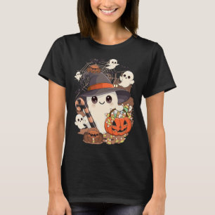 Schattige Halloween Geest Kawaii Stijl T-shirt