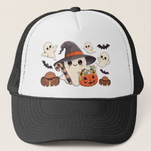 Schattige Halloween Geest Kawaii Stijl Trucker Pet