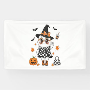 Schattige Halloween Geest Spandoek