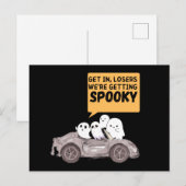 Schattige Halloween Geest spookachtig feest Briefkaart (Voorkant / Achterkant)