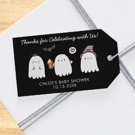 Schattige Halloween Geesten Baby Shower Bedankt Cadeaulabel