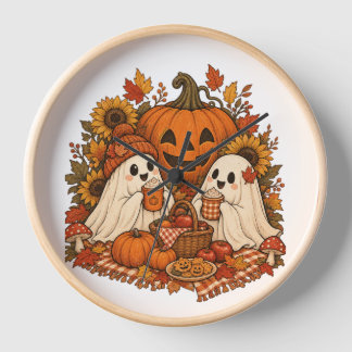 Schattige Halloween-geesten Pompoen Herfst Picknic