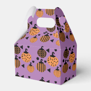 Schattige Halloween Geometrische Confetti Pompoene Bedankdoosjes