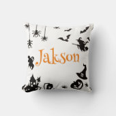 Schattige Halloween gepersonaliseerd Sierkussen -  (Voorkant)