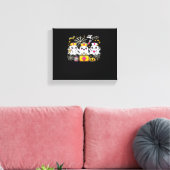 Schattige Halloween Ghost Nurse Trio met medische Canvas Afdruk (Insitu (Woonkamer))
