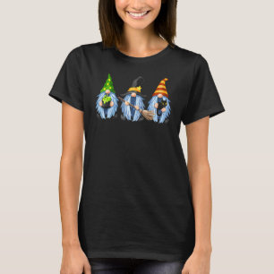 Schattige Halloween kabouters Kat Zwart Herfst Ka T-shirt