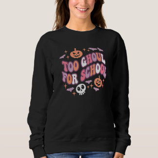 Schattige Halloween Leraar School Spookachtige Gro Trui