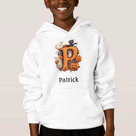 Schattige Halloween Monogram Letter P Hoodie