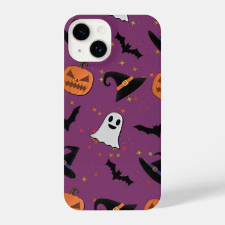 Schattige Halloween naadloos patroon iPhone 14 Hoesje