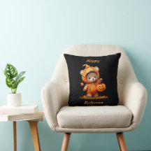 Schattige Halloween papieren uitsnede teddybeer