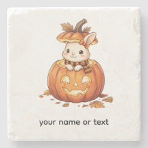 Schattige Halloween Pompoen Konijn - Knus Herfst K