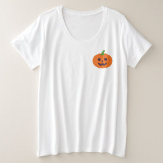 Schattige Halloween Pompoenen & Zwarte Katten Patr Grote Maat T-shirt